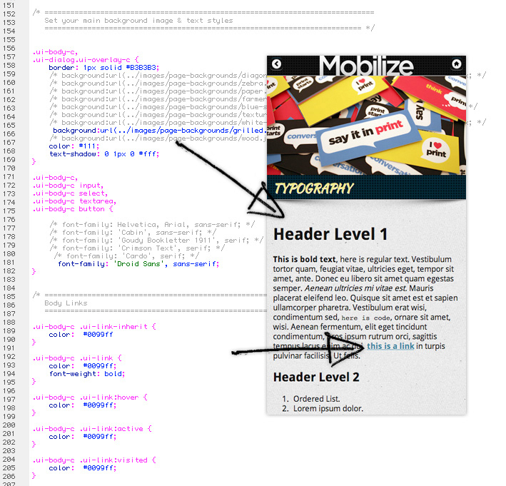 css background