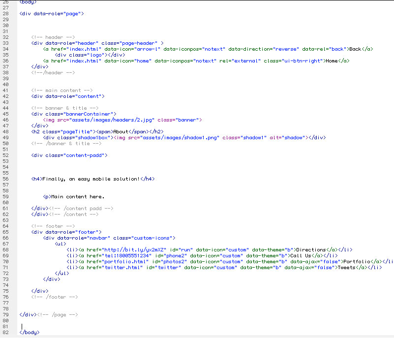HTML Structure